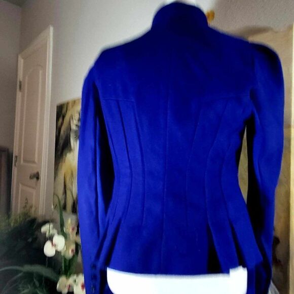 Used: Bebe Coat Color Blue..Size S - Picture 3 of 10